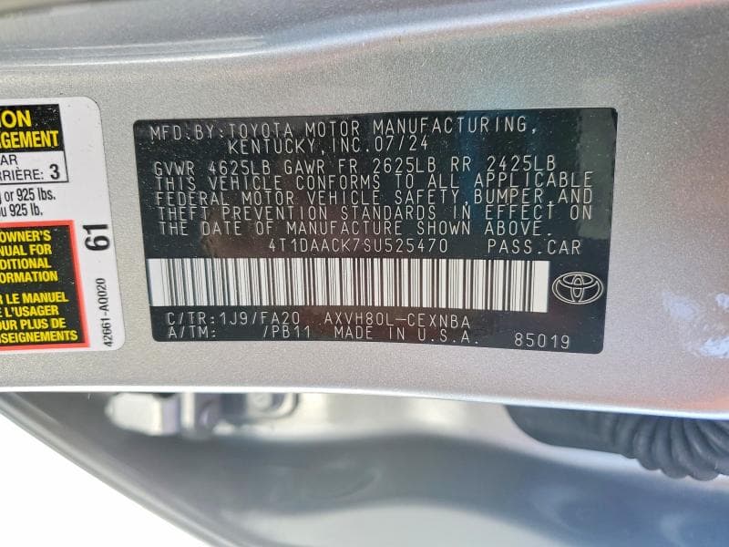 2025 TOYOTA CAMRY LE 13