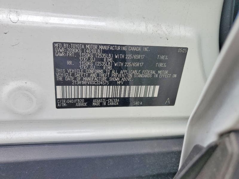 2025 TOYOTA RAV4 LE 12