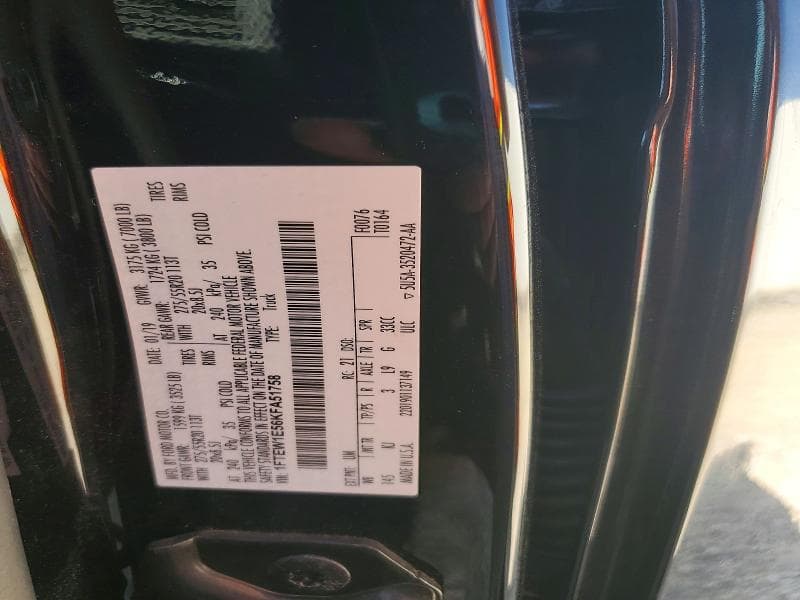 2019 FORD F150 SUPERCREW 12