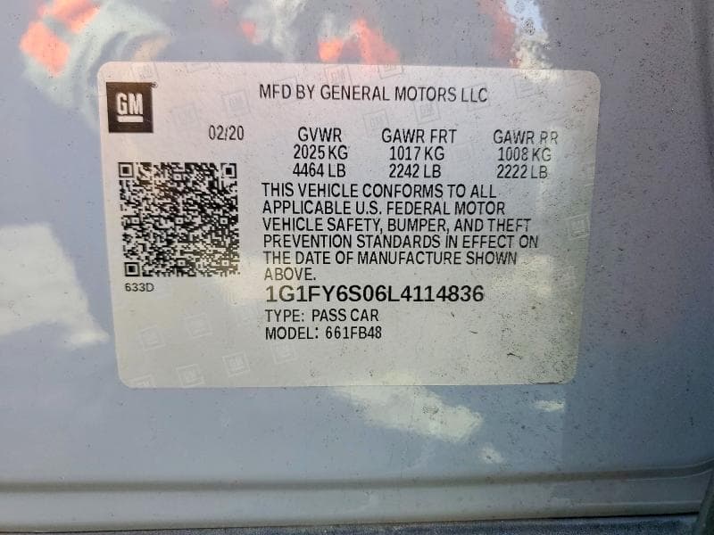 2020 CHEVROLET BOLT EV LT 12
