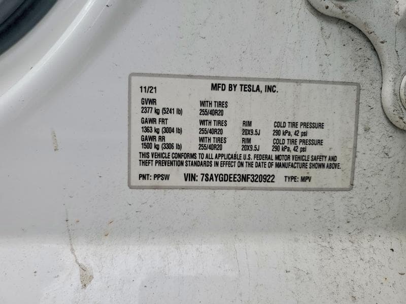 2022 TESLA MODEL Y 12