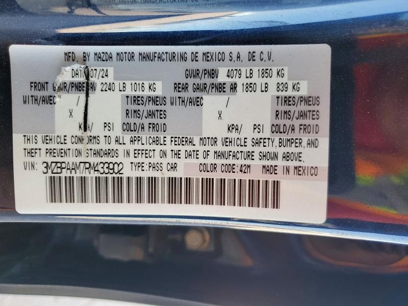 2024 MAZDA 3 12
