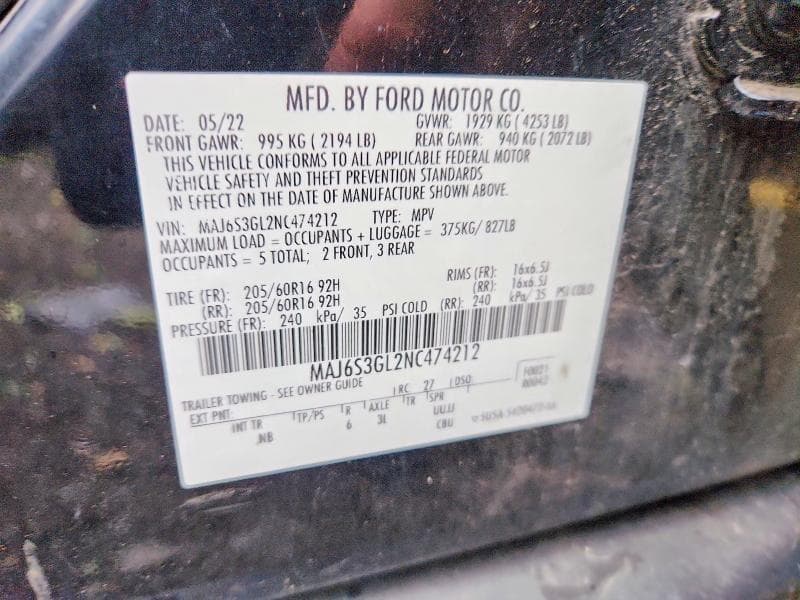 2022 FORD ECOSPORT SE 13