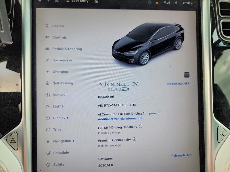 2018 TESLA MODEL X 9