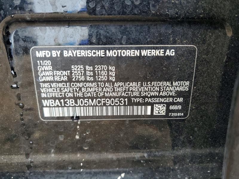 2021 BMW 530 XI 13