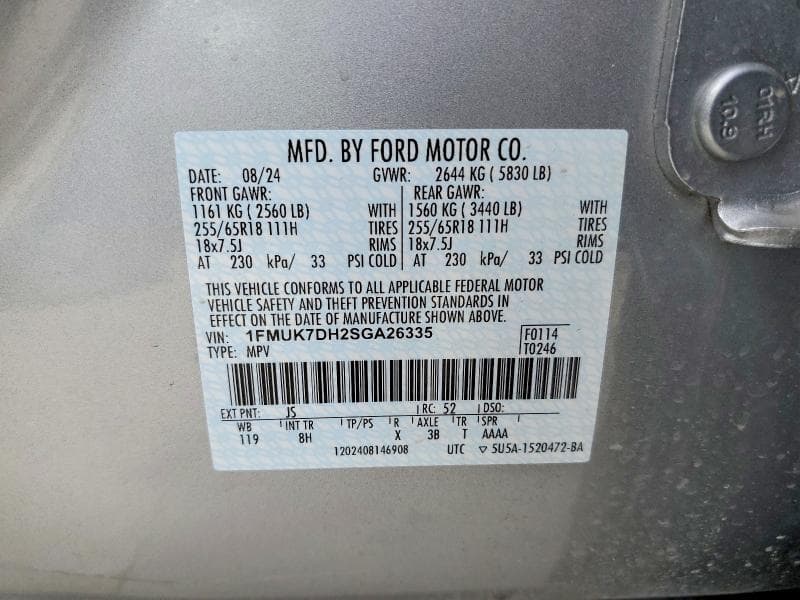 2025 FORD EXPLORER ACTIVE 14