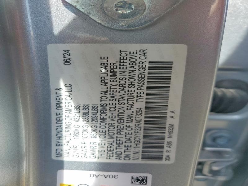 2024 HONDA ACCORD EX 12