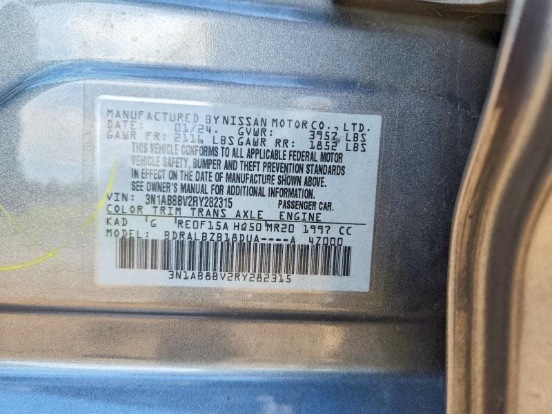 2024 NISSAN SENTRA S 12