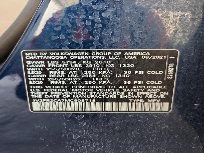 2021 VOLKSWAGEN ATLAS SE 13