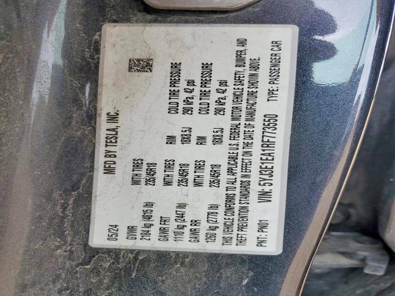 2024 TESLA MODEL 3 13