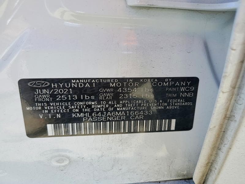 2021 HYUNDAI SONATA SEL 13