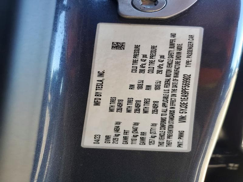 2023 TESLA MODEL 3 13