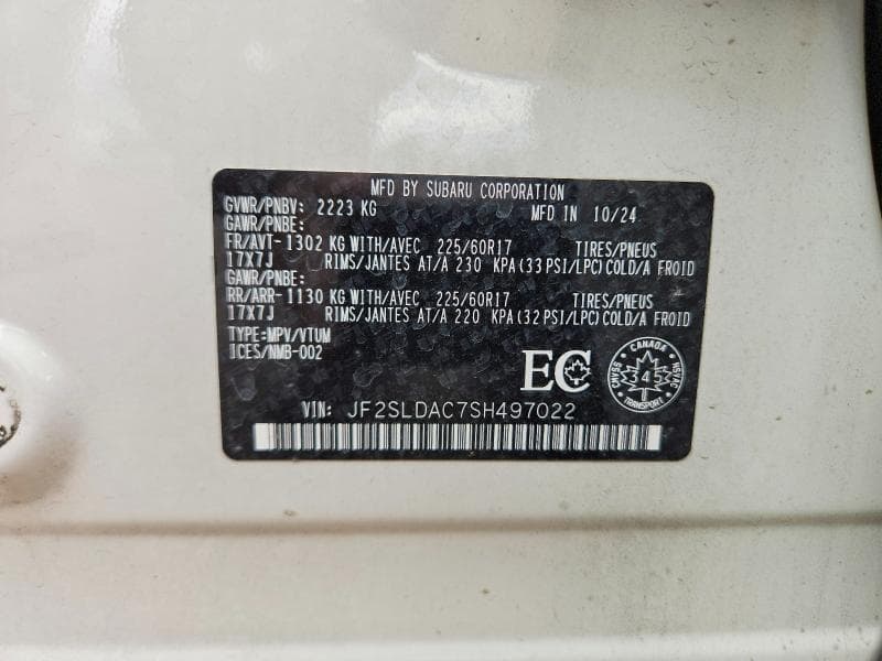 2025 SUBARU FORESTER 13