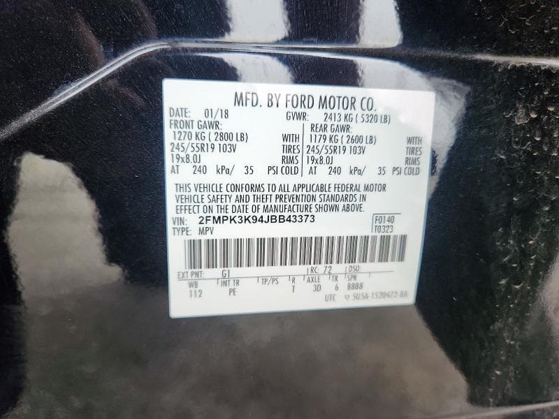 2018 FORD EDGE TITANIUM 13