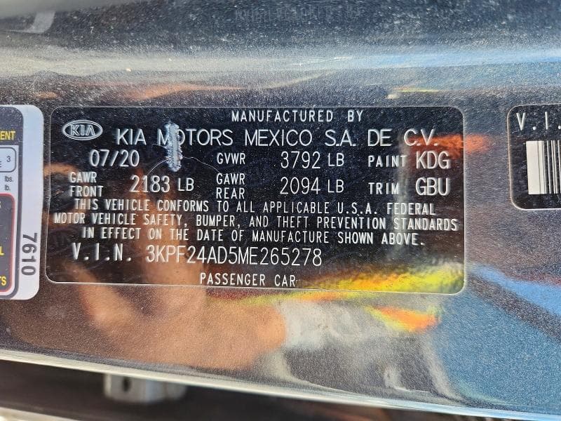 2021 KIA FORTE LXS 12