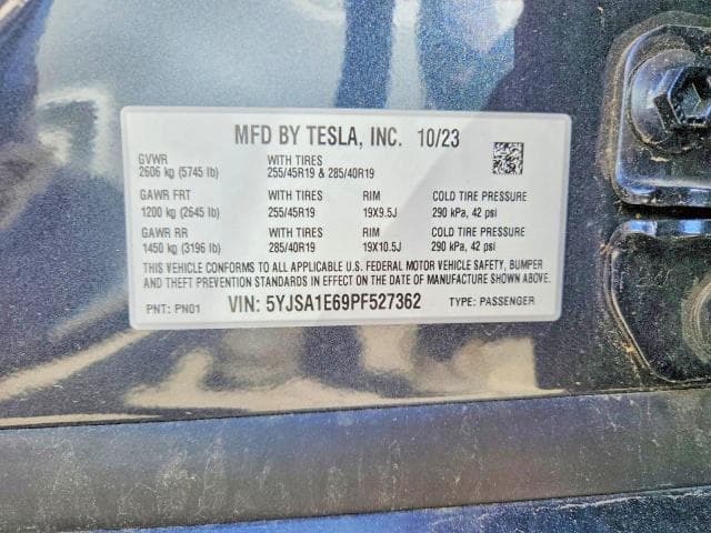 2023 TESLA MODEL S 12