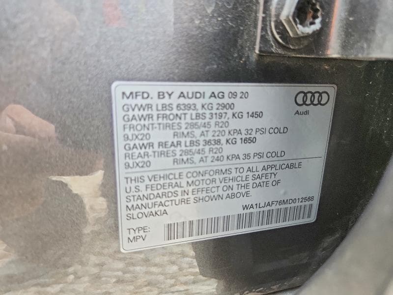 2021 AUDI Q7 PREMIUM PLUS 14