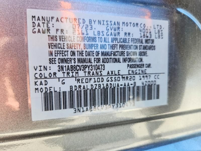 2023 NISSAN SENTRA SV 13