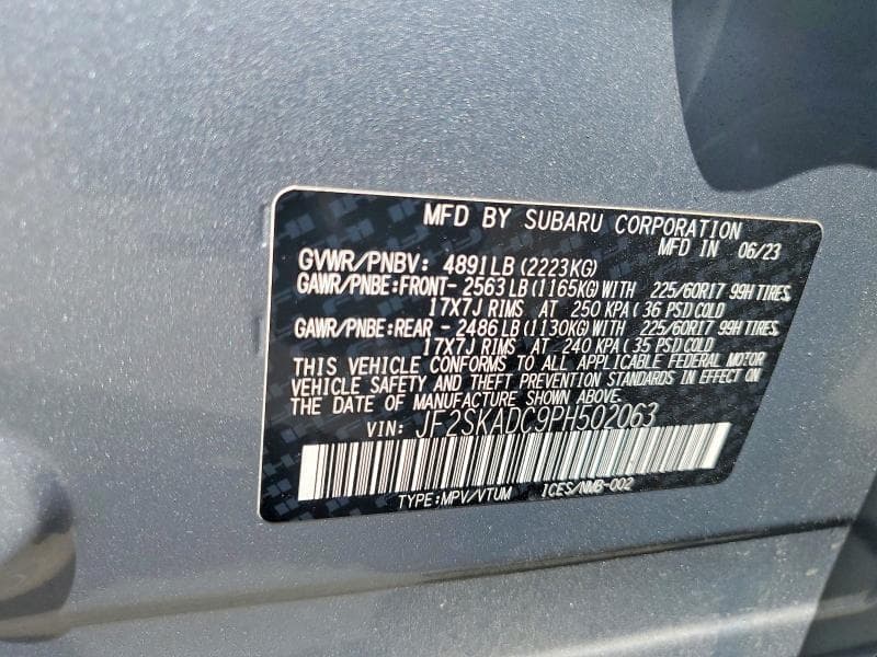 2023 SUBARU FORESTER PREMIUM 14