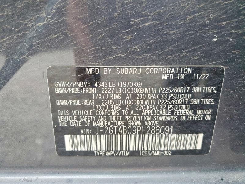 2023 SUBARU CROSSTREK 14