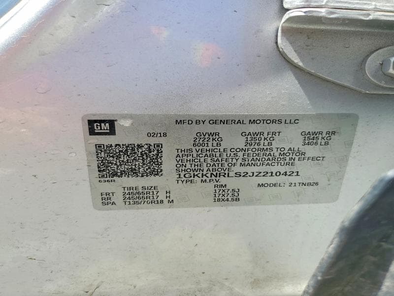 2018 GMC ACADIA SLE 13