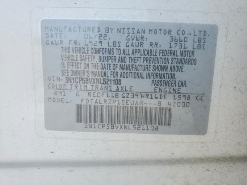2022 NISSAN KICKS S 14