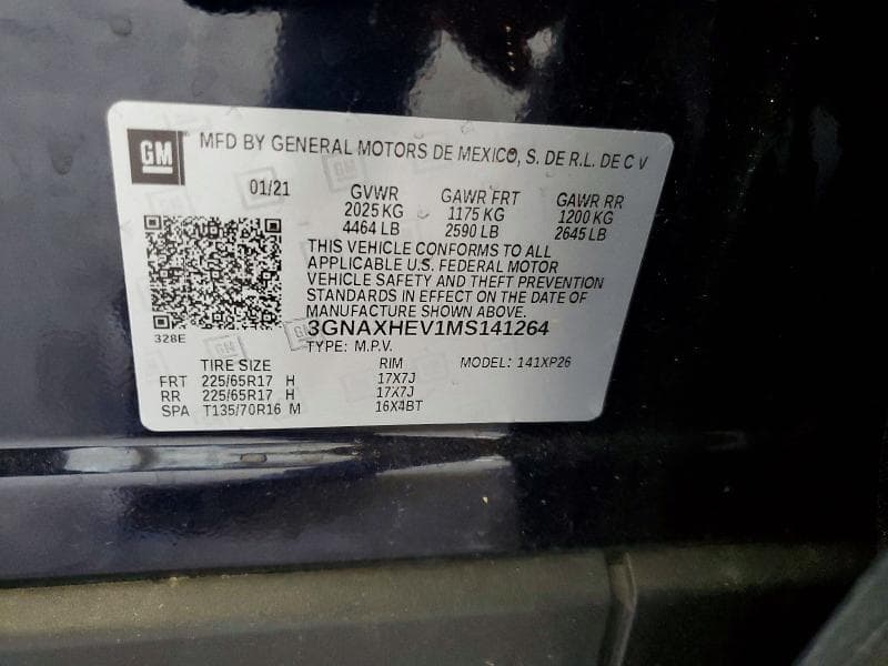 2021 CHEVROLET EQUINOX LS 13