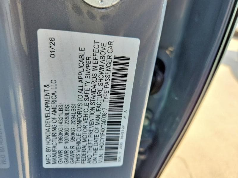 2026 HONDA ACCORD SE 13