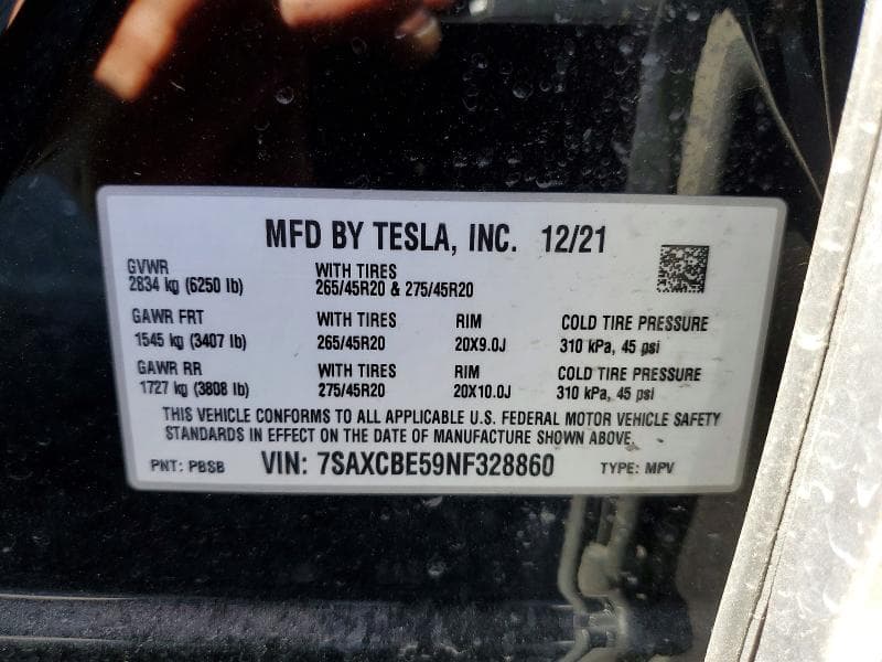 2022 TESLA MODEL X 12