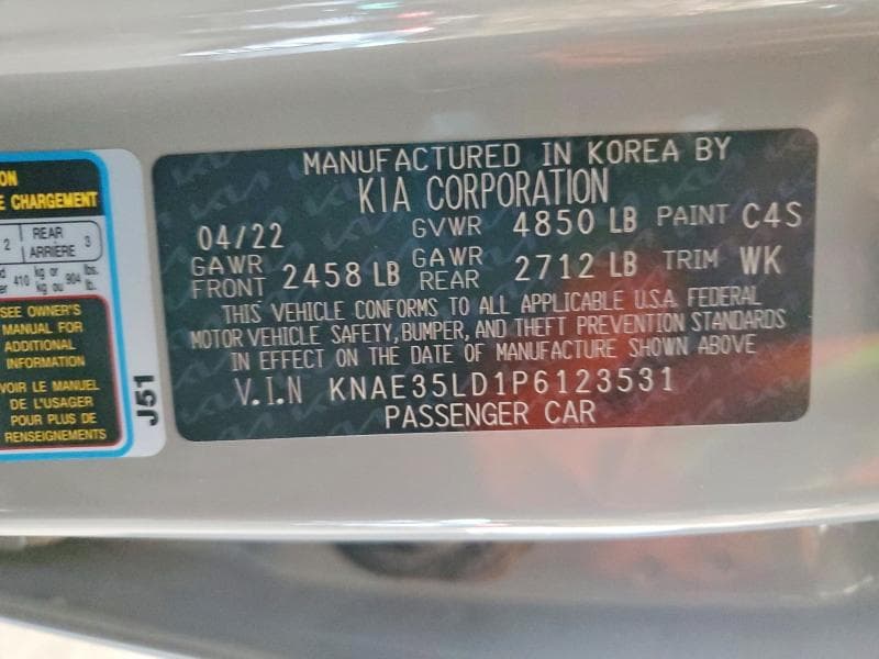2023 KIA STINGER GT LINE 12