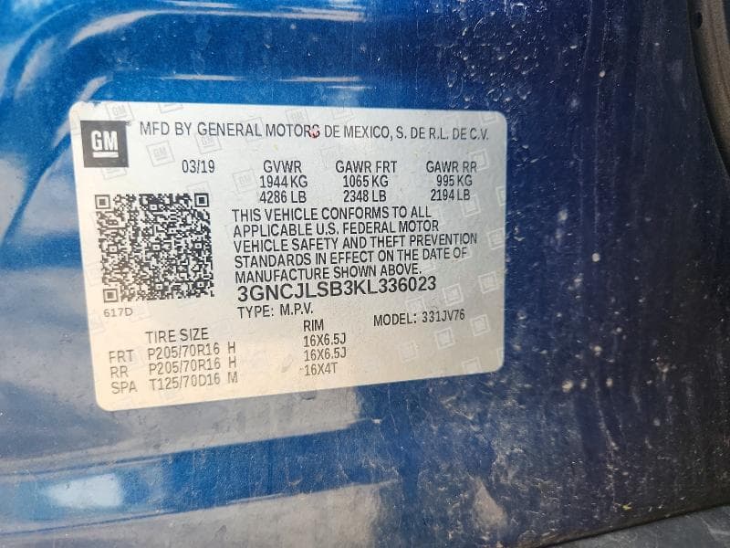 2019 CHEVROLET TRAX 1LT 13