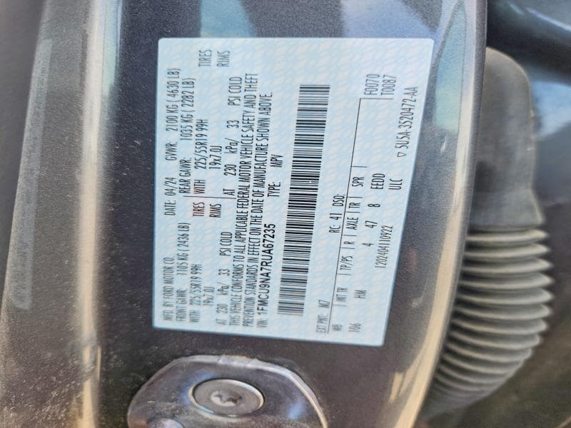 2024 FORD ESCAPE ST LINE SELECT 12