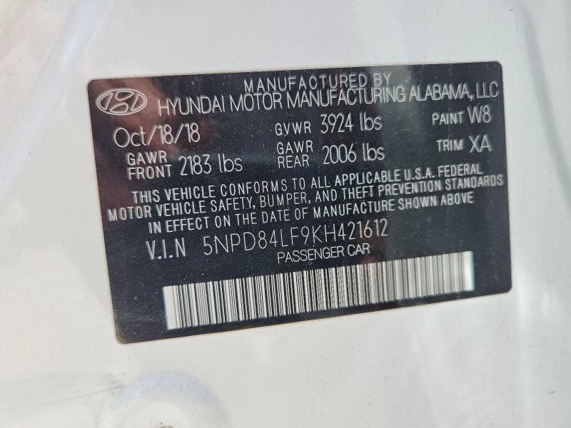 2019 HYUNDAI ELANTRA SEL 12