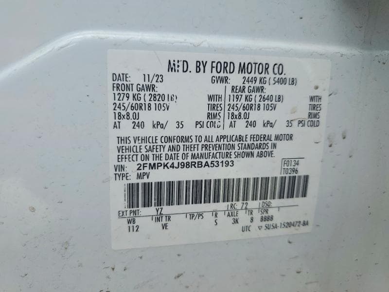 2024 FORD EDGE SEL 13