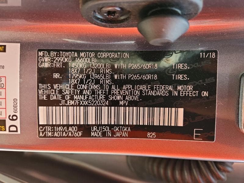 2019 LEXUS GX 460 14