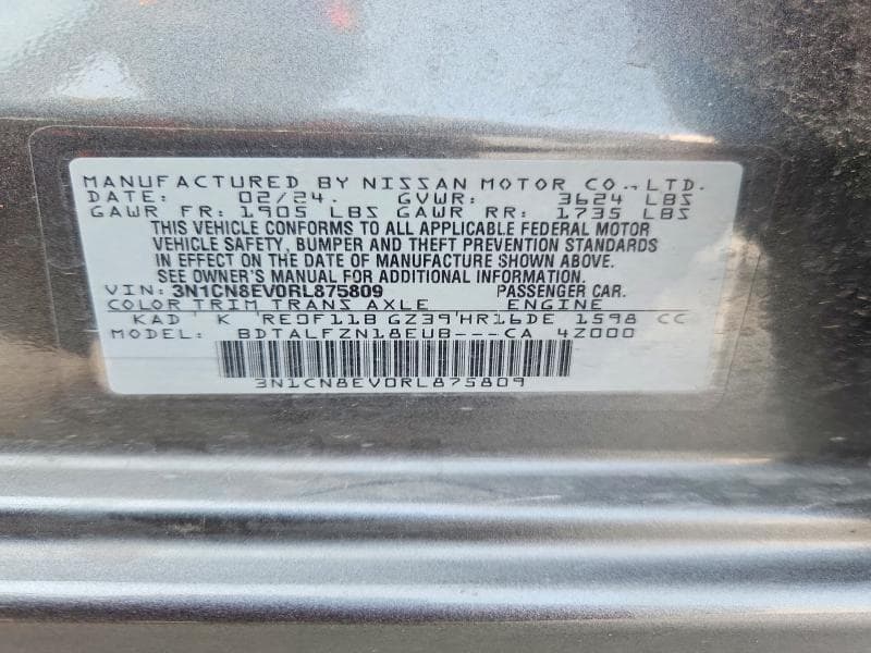 2024 NISSAN VERSA SV 13