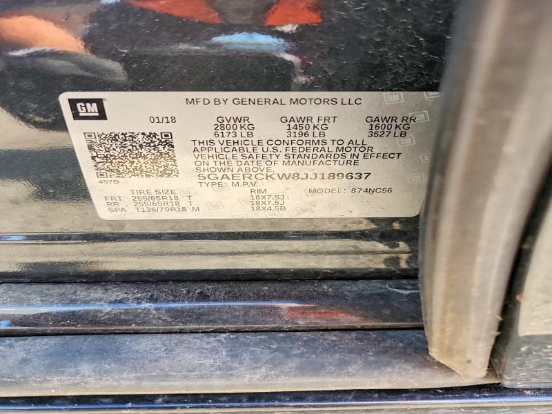 2018 BUICK ENCLAVE PREMIUM 14