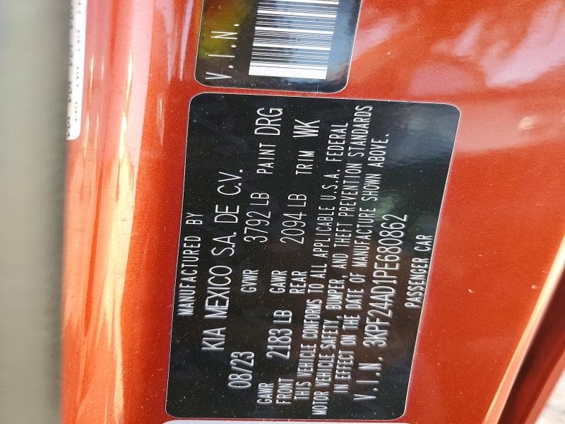 2023 KIA FORTE LXS 12