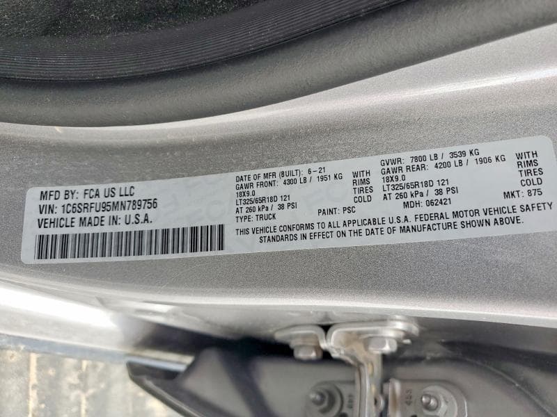 2021 RAM 1500 TRX 12