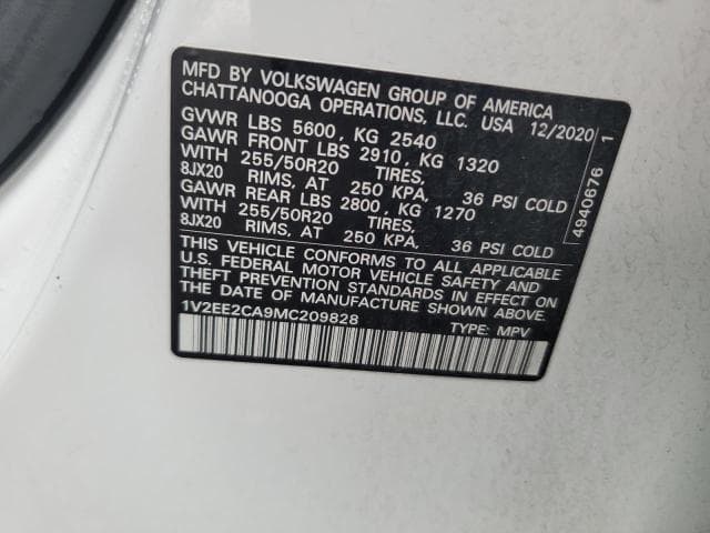 2021 VOLKSWAGEN ATLAS CROSS SPORT SEL 13
