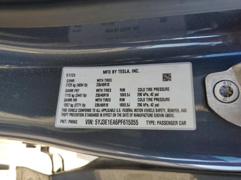 2023 TESLA MODEL 3 12