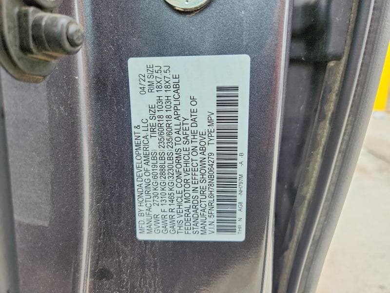 2022 HONDA ODYSSEY EXL 13