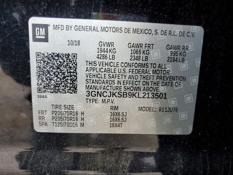 2019 CHEVROLET TRAX LS 13