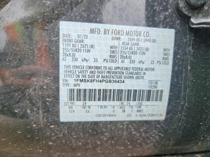 2023 FORD EXPLORER LIMITED 12