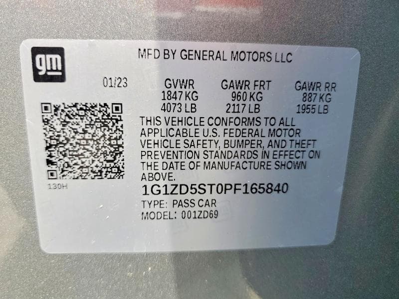 2023 CHEVROLET MALIBU LT 12