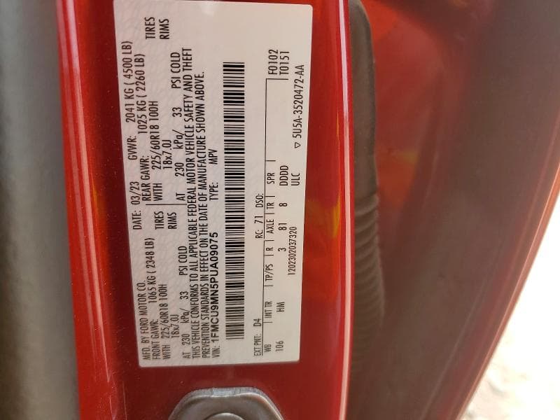 2023 FORD ESCAPE ST LINE 13