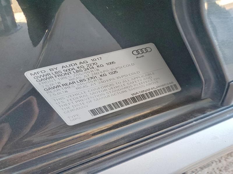 2018 AUDI A4 ALLROAD PREMIUM PLUS 12