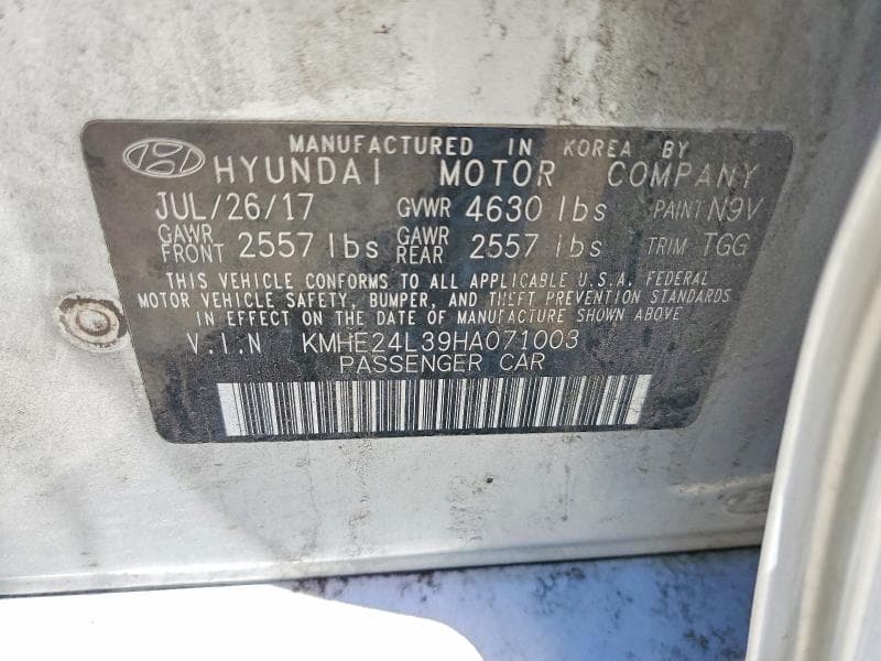 2017 HYUNDAI SONATA HYBRID SE 13
