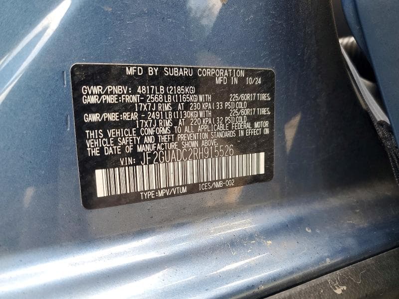 2024 SUBARU CROSSTREK PREMIUM 12