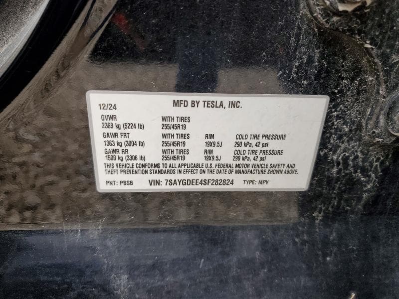 2025 TESLA MODEL Y 12